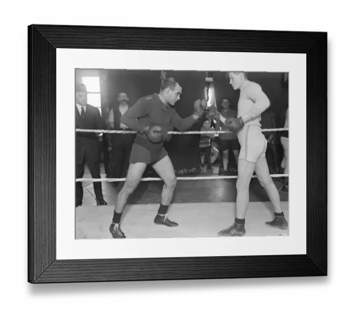 Framed Print : Albert Lurie, the official heavyweight boxing schampion of France Photo shows him Framed Print : Albert Lurie, the official heavyweight boxing schampion of France Photo shows him
