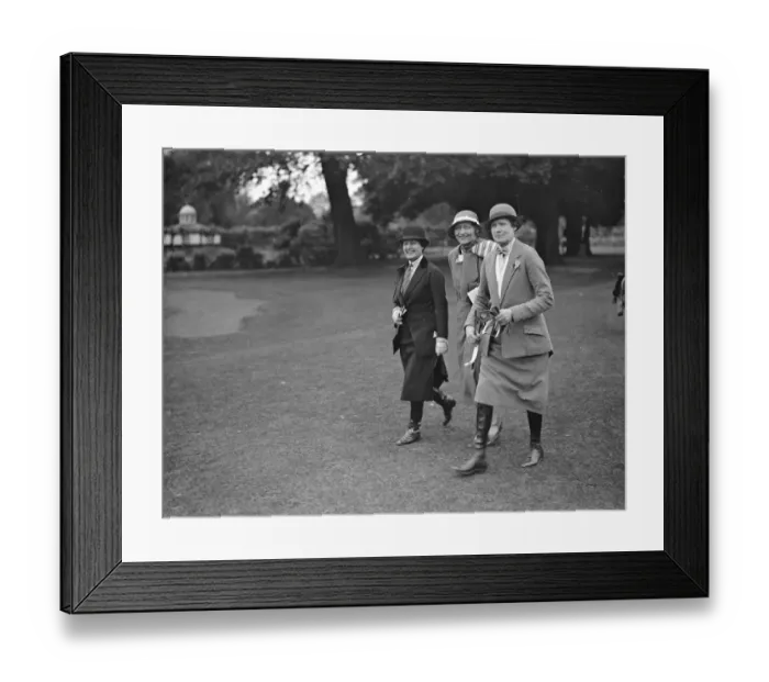 Framed Print : Ranelagh Pony show and sports day Mrs Jacques, Mrs Kemp Welch and Lady Hunloke 1932 Framed Print : Ranelagh Pony show and sports day Mrs Jacques, Mrs Kemp Welch and Lady Hunloke 1932