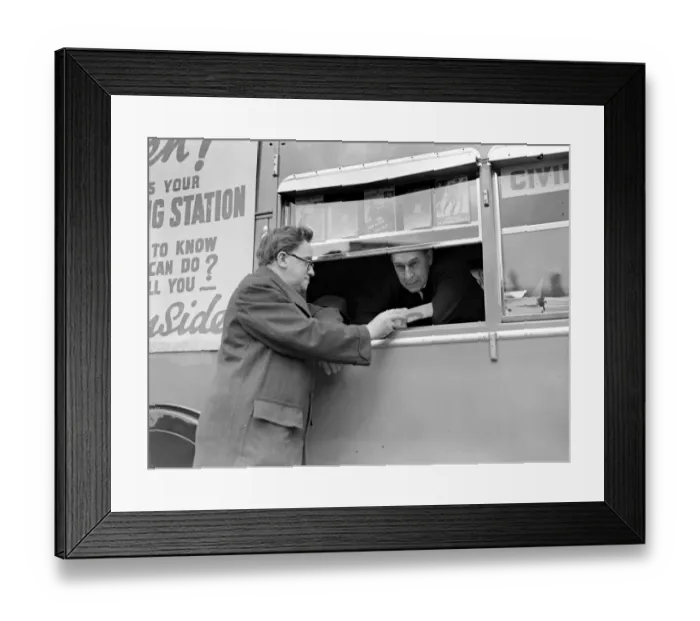 Framed Print : The European crisis, 1939. Sir John Anderson and Mr Herbert Morrison and the New Framed Print : The European crisis, 1939. Sir John Anderson and Mr Herbert Morrison and the New