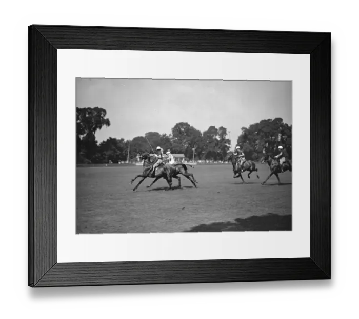 Framed Print : Ranelagh- Play in progress in in the ladies match Oddments versus Valkyrie Framed Print : Ranelagh- Play in progress in in the ladies match Oddments versus Valkyrie