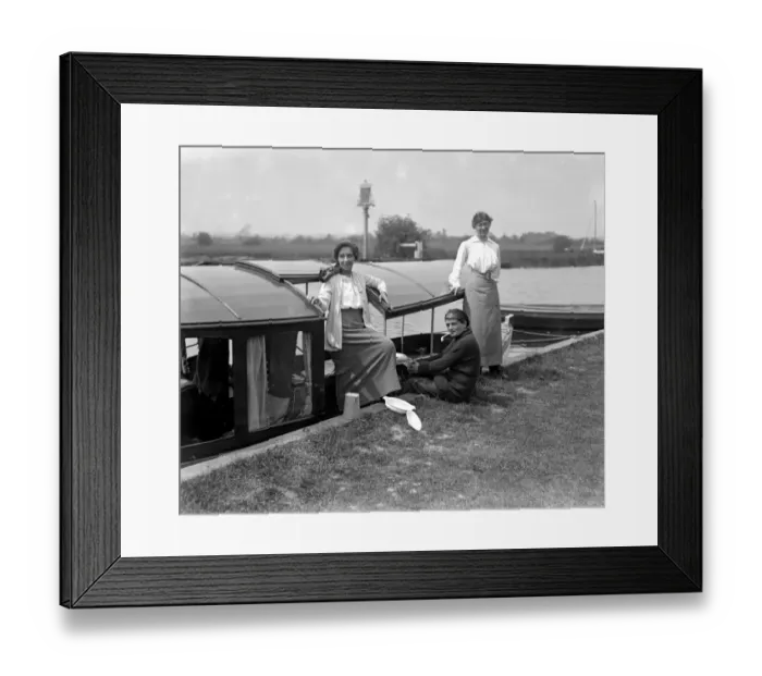 Framed Print : Girls holiday on the Broads Framed Print : Girls holiday on the Broads