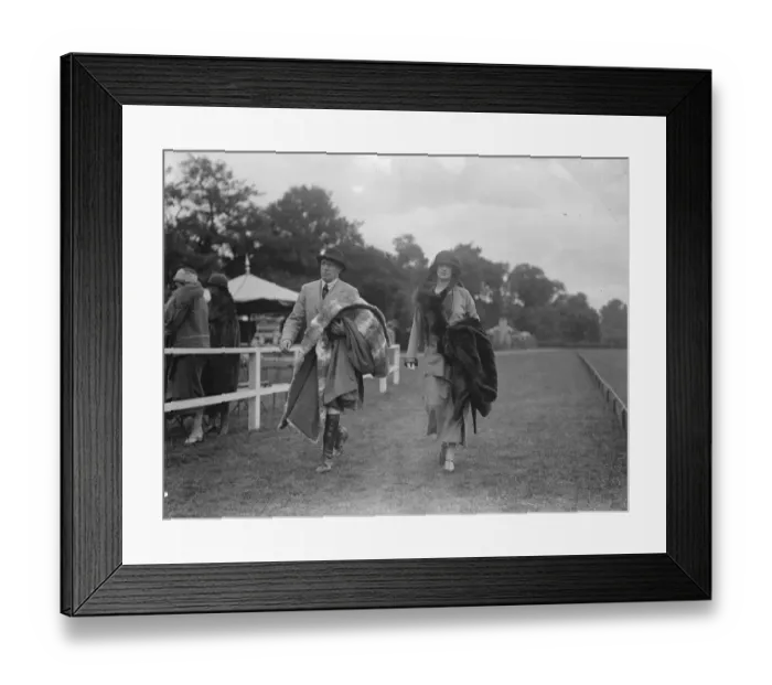 Framed Print : Polo at the Hurlingham Club - the Championship Cup semi - finals. Lord and Lady