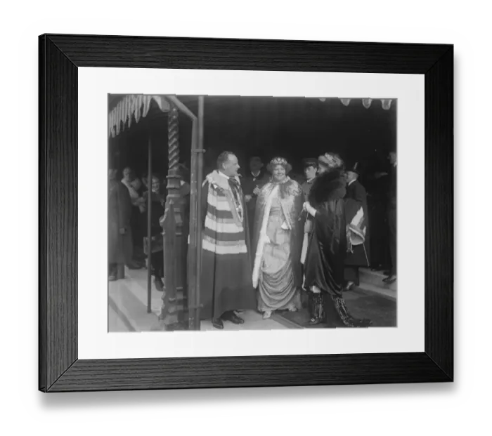 Framed Print : The State Opening of Parliament The Earl and Countess of Beauchamp leaving the House