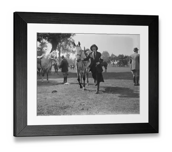Framed Print : Ranelagh Polo club - Horse and Polo Show Lady Belper, who rode, Captain Hon F Framed Print : Ranelagh Polo club - Horse and Polo Show Lady Belper, who rode, Captain Hon F