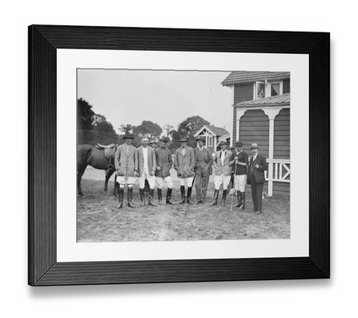 Framed Print : Ranelagh Polo club - H J Sutton, Stanley Barton, Captain R R Smart, Captain Hon Framed Print : Ranelagh Polo club - H J Sutton, Stanley Barton, Captain R R Smart, Captain Hon