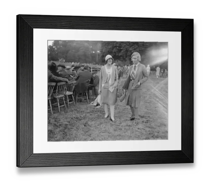 Framed Print : Goodwood week polo tournament at Cowdray Park. Left to right Miss Primrose Bancroft Framed Print : Goodwood week polo tournament at Cowdray Park. Left to right Miss Primrose Bancroft