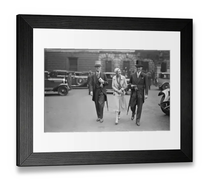Framed Print : Private view day at the Royal Academy. Mr Norman Forbes Robertson, Lady and Sir Nevill Pearson Framed Print : Private view day at the Royal Academy. Mr Norman Forbes Robertson, Lady and Sir Nevill Pearson