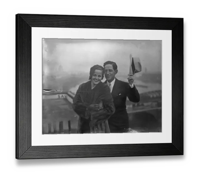 Framed Print : Barbara Kent, the film star, and Harry Edington, the Hollywood business agent Framed Print : Barbara Kent, the film star, and Harry Edington, the Hollywood business agent