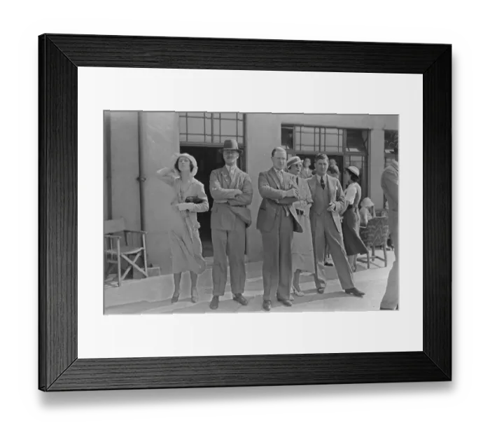 Framed Print : Household Brigade flying meeting at Heston Mrs Staniforth, Flight Lieut Stainforth
