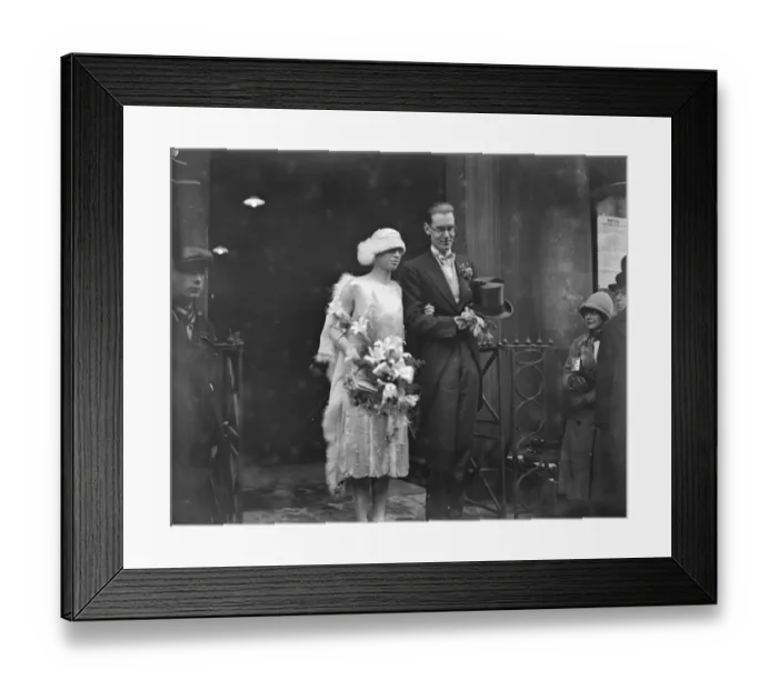 Framed Print : Wedding of Mr W Leslie Farrer and Miss Marjorie Pollock at the Church of St Margaret Lothbury Framed Print : Wedding of Mr W Leslie Farrer and Miss Marjorie Pollock at the Church of St Margaret Lothbury