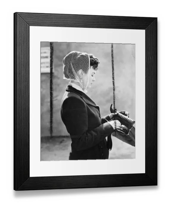 Framed Print : This is not another hat fashion decreed by Dame fashion, but merely a charming way Framed Print : This is not another hat fashion decreed by Dame fashion, but merely a charming way