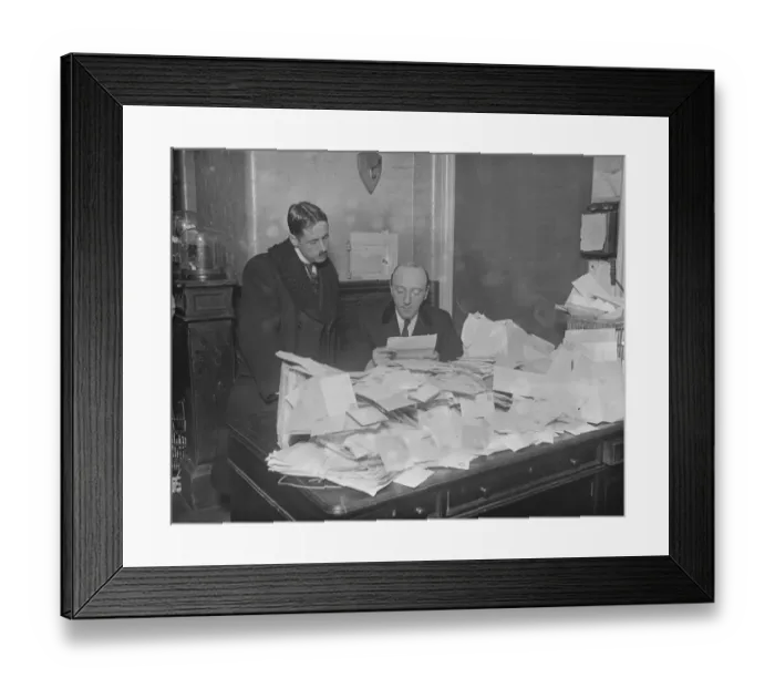 Framed Print : Mr Herman Darewski and Mr Fred Day ( Taken for Daily News ) Framed Print : Mr Herman Darewski and Mr Fred Day ( Taken for Daily News )