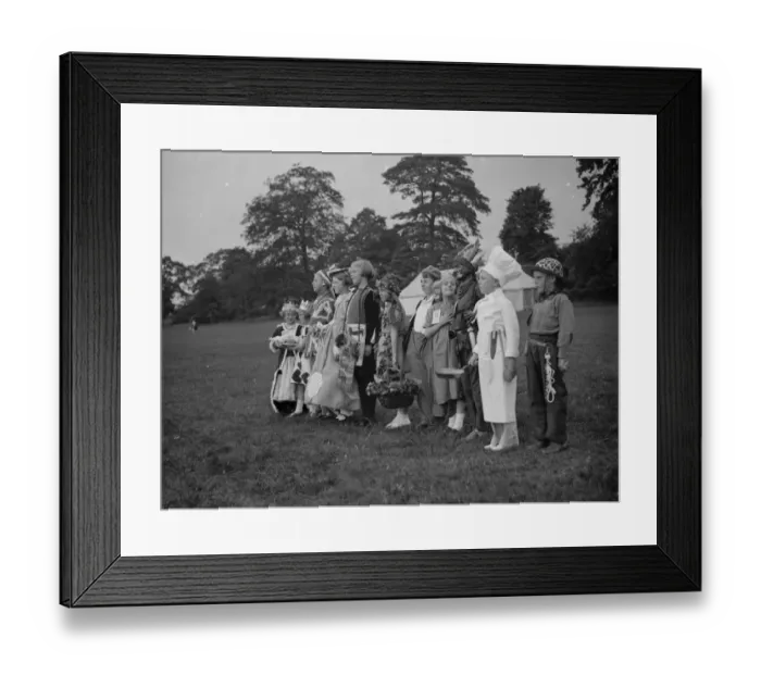Framed Print : Childrens fancy dress. Bexleyheath Gala. 10 July 1937 Framed Print : Childrens fancy dress. Bexleyheath Gala. 10 July 1937