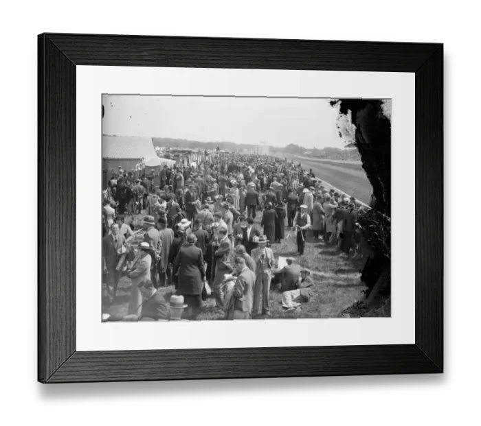 Framed Print : Crowds throng sunny Ascot. Ascot, greatest fashion parade and loveliest race Framed Print : Crowds throng sunny Ascot. Ascot, greatest fashion parade and loveliest race