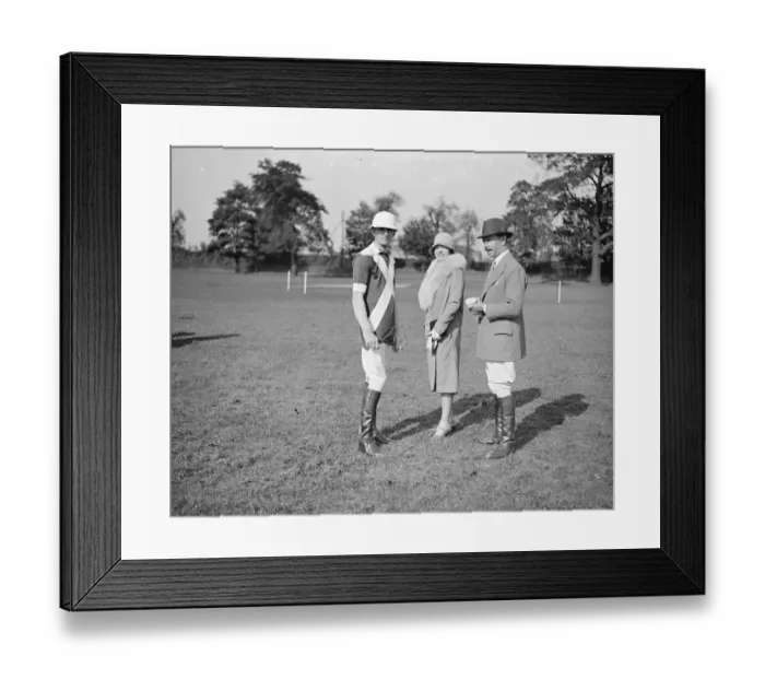 Framed Print : Ranelagh Polo club - Hurricanes versus Pilgrims Captain Maurice Kingscote, Mrs Framed Print : Ranelagh Polo club - Hurricanes versus Pilgrims Captain Maurice Kingscote, Mrs