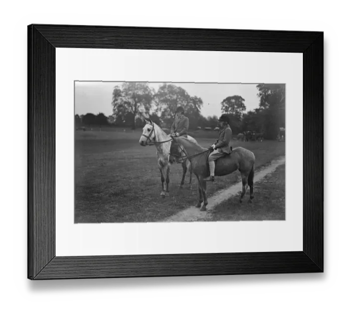 Framed Print : Ranelagh Pony show and sports day Hon Pamela and Sheila Digby 8 June 1932