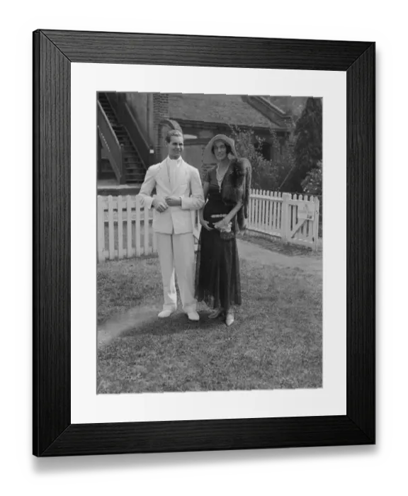 Framed Print : Eton versus Winchester Mr Tom Hanbury and Mrs Cecil Hanbury 30 June 1933