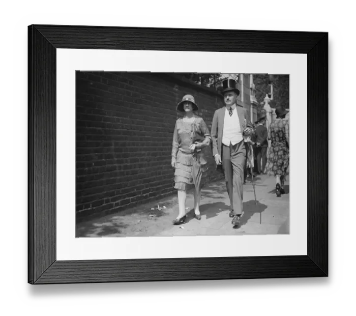 Framed Print : Eton versus Harrow at Lords. Prince and Princess Arthur of Connaught 1929 Framed Print : Eton versus Harrow at Lords. Prince and Princess Arthur of Connaught 1929
