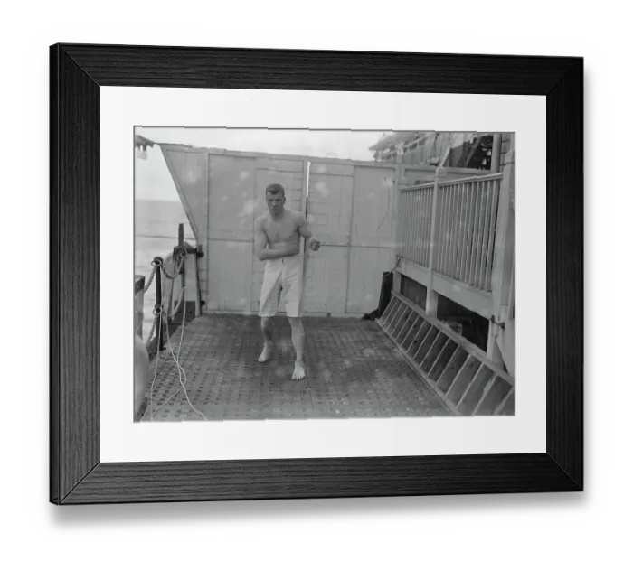 Framed Print : Young Ahearn training at Brighton Framed Print : Young Ahearn training at Brighton