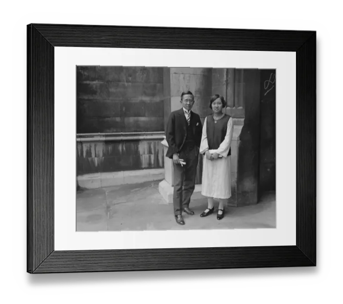 Framed Print : A Chinese Portia Mr Kye Sing Lim and his sister, Miss Beng Hong Lim, Chinese lawyers Framed Print : A Chinese Portia Mr Kye Sing Lim and his sister, Miss Beng Hong Lim, Chinese lawyers