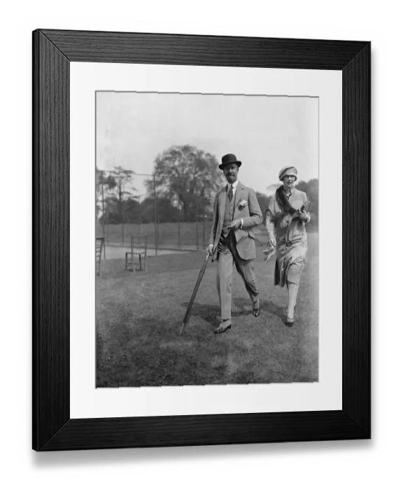 Framed Print : At Ranelagh. Mr and Mrs Arthur West. 1926 Framed Print : At Ranelagh. Mr and Mrs Arthur West. 1926