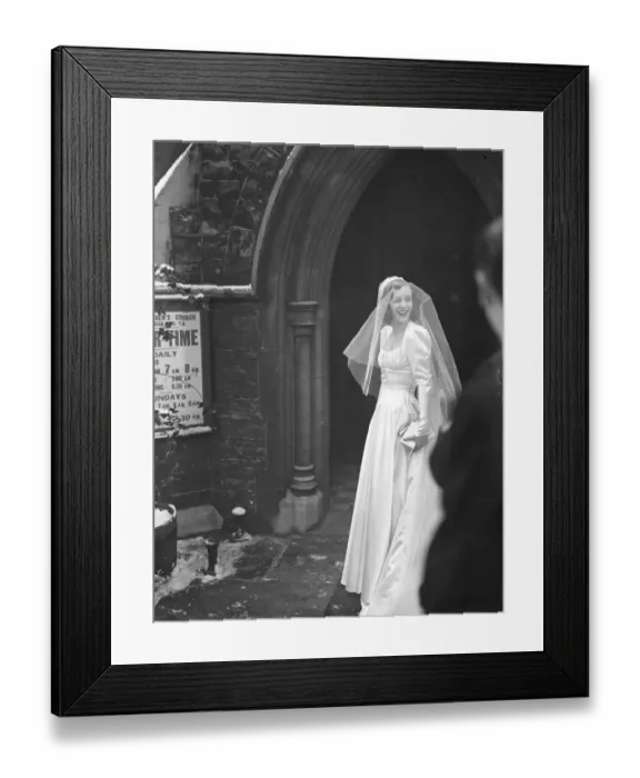 Framed Print : Wedding of Mr Anthony Pelissier and Miss Penelope Dudley - Ward at St Stephens Church
