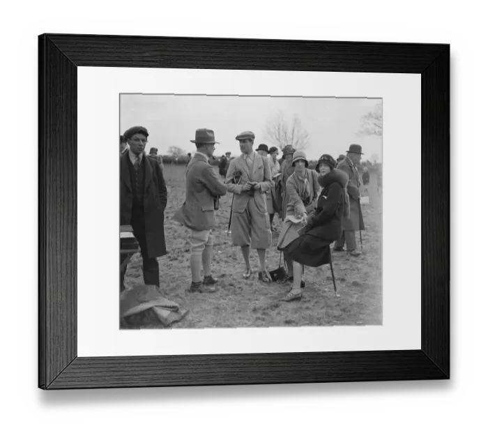 Framed Print : Beaufort Hunt point to point at Leighterton. Count and Countess Paul Munster