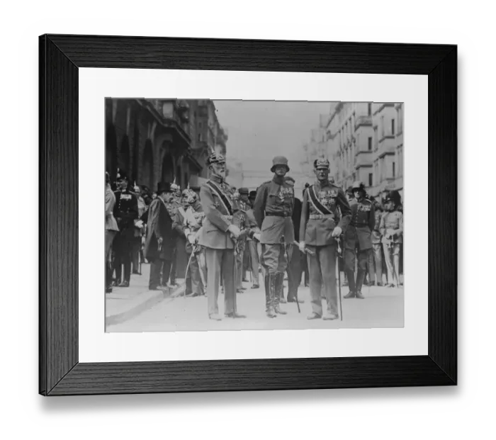 Framed Print : Left to right General Count Bothmer, General Von Lossow and Ex Crown Prince Rupprecht