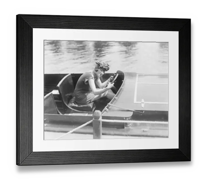 Framed Print : The river girl 6 August 1920 Framed Print : The river girl 6 August 1920