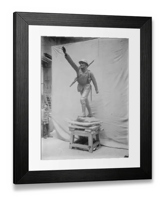 Framed Print : A Virike Statue by Adrian Jones Captain Adrian Jones striking statue for Bridgnorth