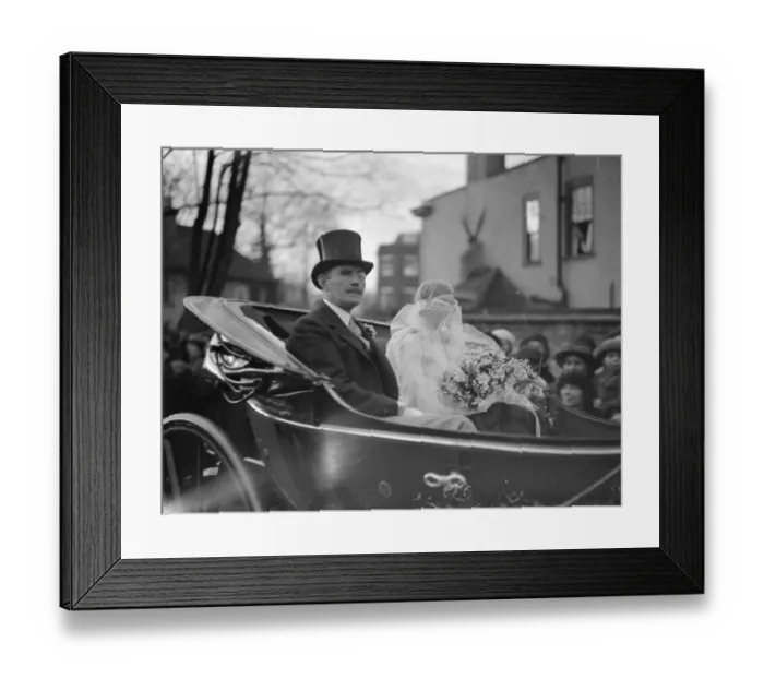 Framed Print : Wedding of Sir George Beaumont and Miss Renee Northey at Epsom Miss Northey Framed Print : Wedding of Sir George Beaumont and Miss Renee Northey at Epsom Miss Northey