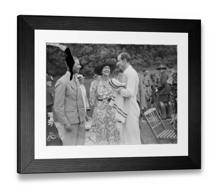 Framed Print : Lady Crossfields tennis club party at Highgate Lady Crossfield and Fred Perry 1936 Framed Print : Lady Crossfields tennis club party at Highgate Lady Crossfield and Fred Perry 1936