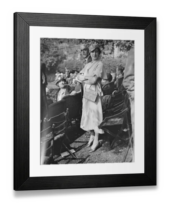 Framed Print : Lady Crossfields tennis club party at Highgate Mr Esmonde and his daughter Framed Print : Lady Crossfields tennis club party at Highgate Mr Esmonde and his daughter