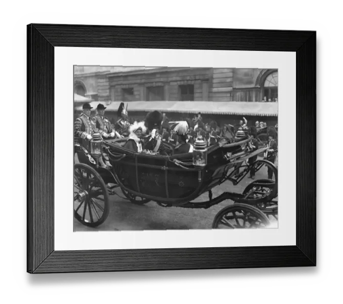 Framed Print : King and Queen of Denmark at the Guildhall Framed Print : King and Queen of Denmark at the Guildhall
