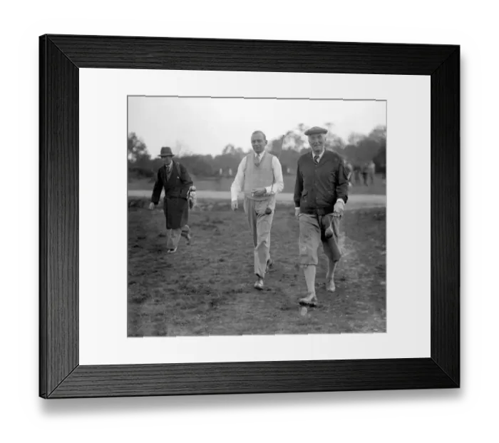 Framed Print : Parliamentary Golf Tournament at Walton Heath. Earl Of Carrick and Sir John Simon Framed Print : Parliamentary Golf Tournament at Walton Heath. Earl Of Carrick and Sir John Simon