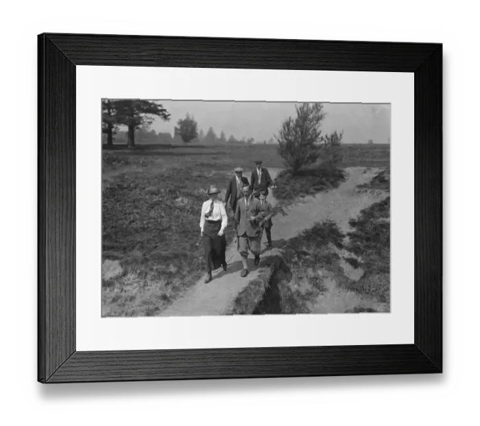 Framed Print : Men V Women Golf match at West Hill Golf Club, Mr Chester, Master and Miss Chubb