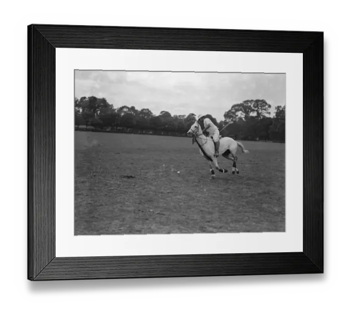 Framed Print : County Polo at Ranelagh The Maharajah of Jaipur in play 18 July 1930 Framed Print : County Polo at Ranelagh The Maharajah of Jaipur in play 18 July 1930