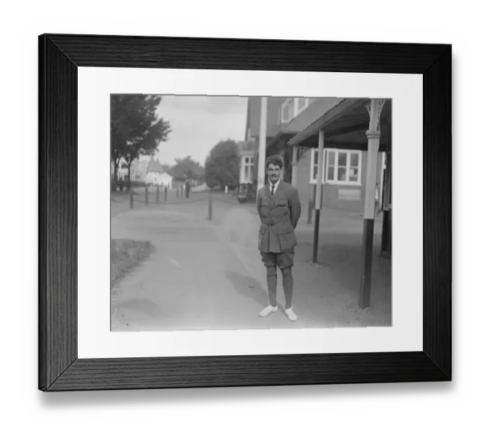 Framed Print : Bisley Meeting Sergeant Fulton ( Gold medallist 1912 ) 14 July 1920