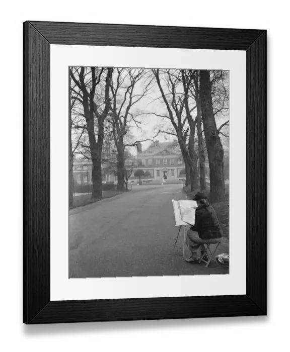 Framed Print : At the Ranelagh Club, Barnes, West London, a view of the Club House. 2 April 1936 Framed Print : At the Ranelagh Club, Barnes, West London, a view of the Club House. 2 April 1936