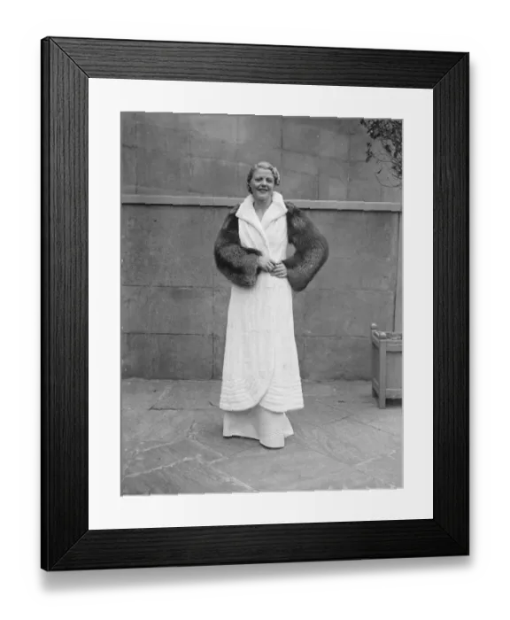 Framed Print : New autumn fashions were displayed at the Fur Fashion Show organised by the National