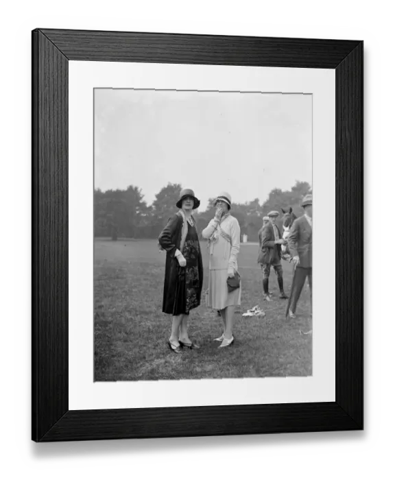 Framed Print : Polo at Ranelagh. Mrs Pasquero ( left ). 29 May 1928 Framed Print : Polo at Ranelagh. Mrs Pasquero ( left ). 29 May 1928