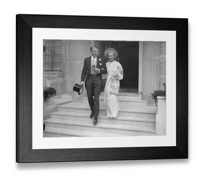 Framed Print : Accompanied by Clive Brooke, the film actor, Miss Florence Desmond, the actress Framed Print : Accompanied by Clive Brooke, the film actor, Miss Florence Desmond, the actress