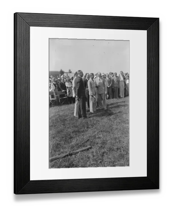 Framed Print : Guild of air pilots and navigators display at Brooklands The Prince of Wales with Framed Print : Guild of air pilots and navigators display at Brooklands The Prince of Wales with