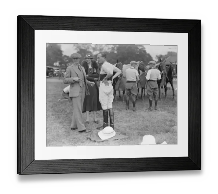 Framed Print : Polo at the Ranelagh Club, West London. At the match between the, Knaves Framed Print : Polo at the Ranelagh Club, West London. At the match between the, Knaves