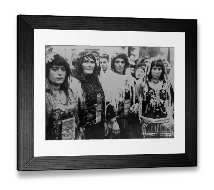 Framed Print : Peasant women celebrate 25th anniversary of Albanian independence. Peasant women Framed Print : Peasant women celebrate 25th anniversary of Albanian independence. Peasant women