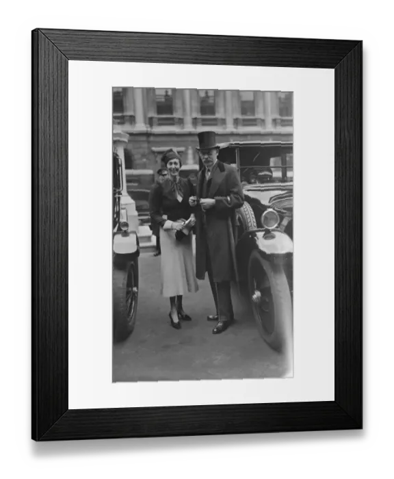 Framed Print : Private View Day at the Royal Academy Sir Lionel and Lady Earle 1933