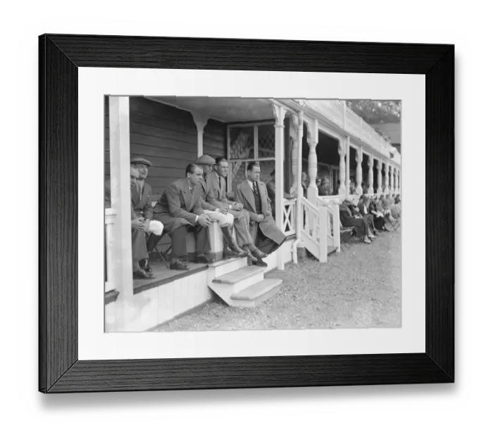 Framed Print : Polo at the Ranelagh Club, West London. Watching the match between the, Knaves Framed Print : Polo at the Ranelagh Club, West London. Watching the match between the, Knaves