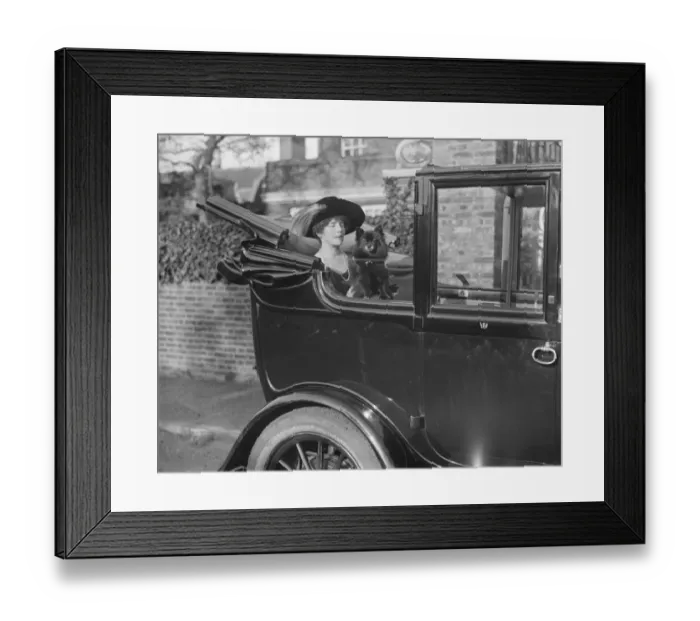 Framed Print : Miss Winifred Graham ( Mrs Theodore Cory ) at Hampton Court 30 November 1920 Framed Print : Miss Winifred Graham ( Mrs Theodore Cory ) at Hampton Court 30 November 1920