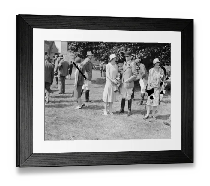 Framed Print : Goodwood week polo tournament at Cowdray Park. Mrs Musgrave Hall and Lord Barney 1929 Framed Print : Goodwood week polo tournament at Cowdray Park. Mrs Musgrave Hall and Lord Barney 1929