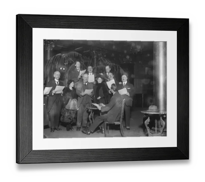 Framed Print : Old variety stars rehearsal at the Palladium for their christmas season there top Framed Print : Old variety stars rehearsal at the Palladium for their christmas season there top